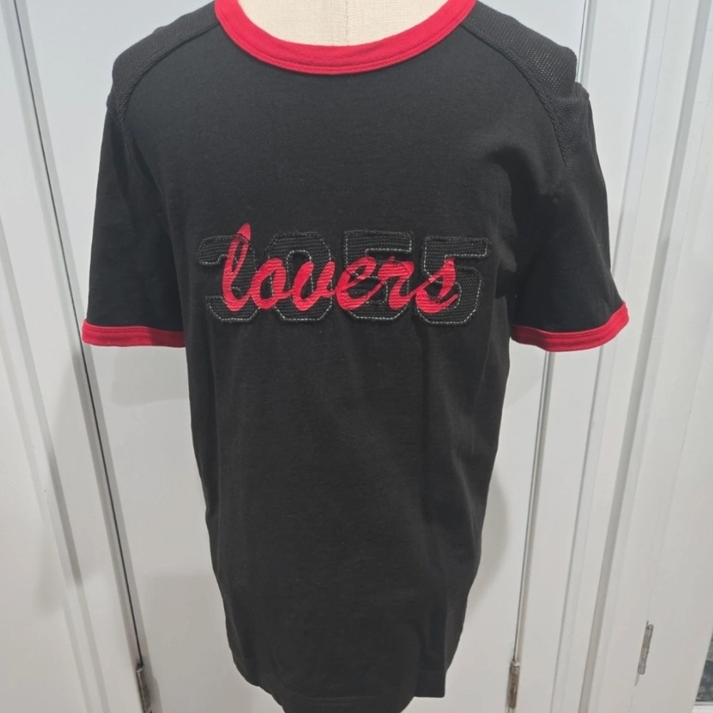 Hugo Boss Black Tee with Red Accents